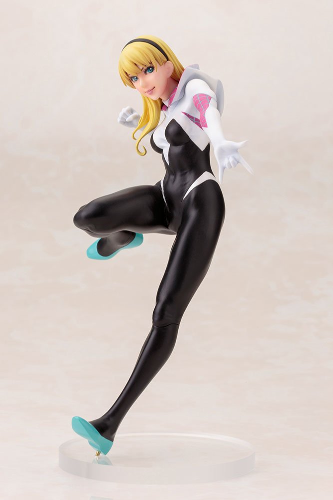 Kotobukiya Marvel Spider-Gwen Bishoujo Statue - Anime Collectible Figure for Home Decor & Marvel Fans Gift