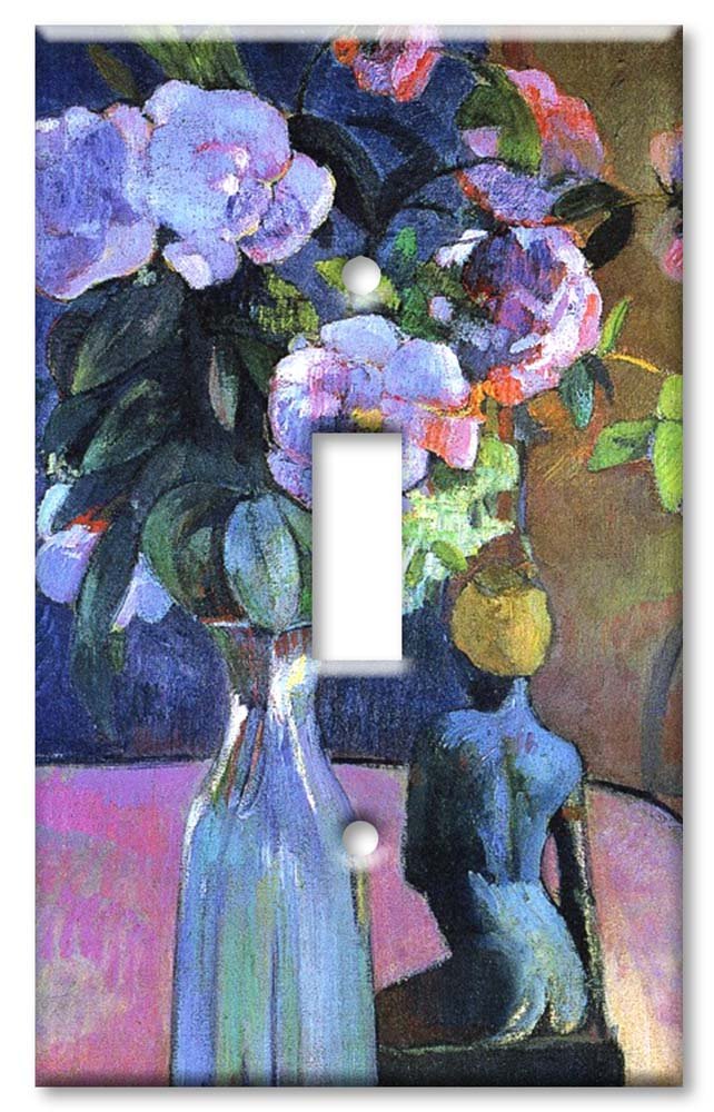 Gauguin Still Life Art Switch Plate - Single Toggle Light Switch Cover - Decorative Wall Plate for Home & Office Decor