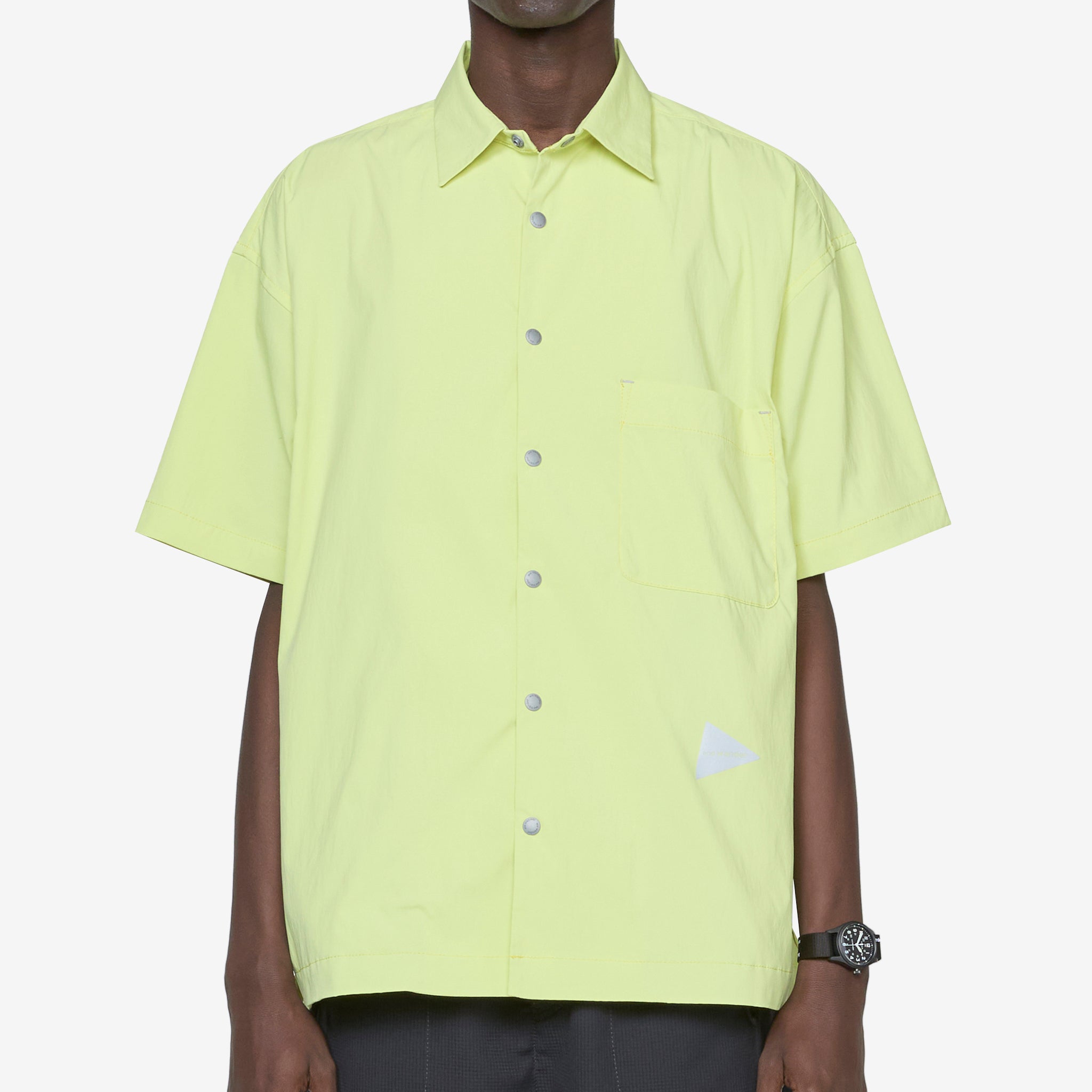 UV Protection Stretch Short Sleeve Shirt for Men & Women - Breathable Sun Shirt in Yellow Green for Outdoor Activities, Hiking & Travel