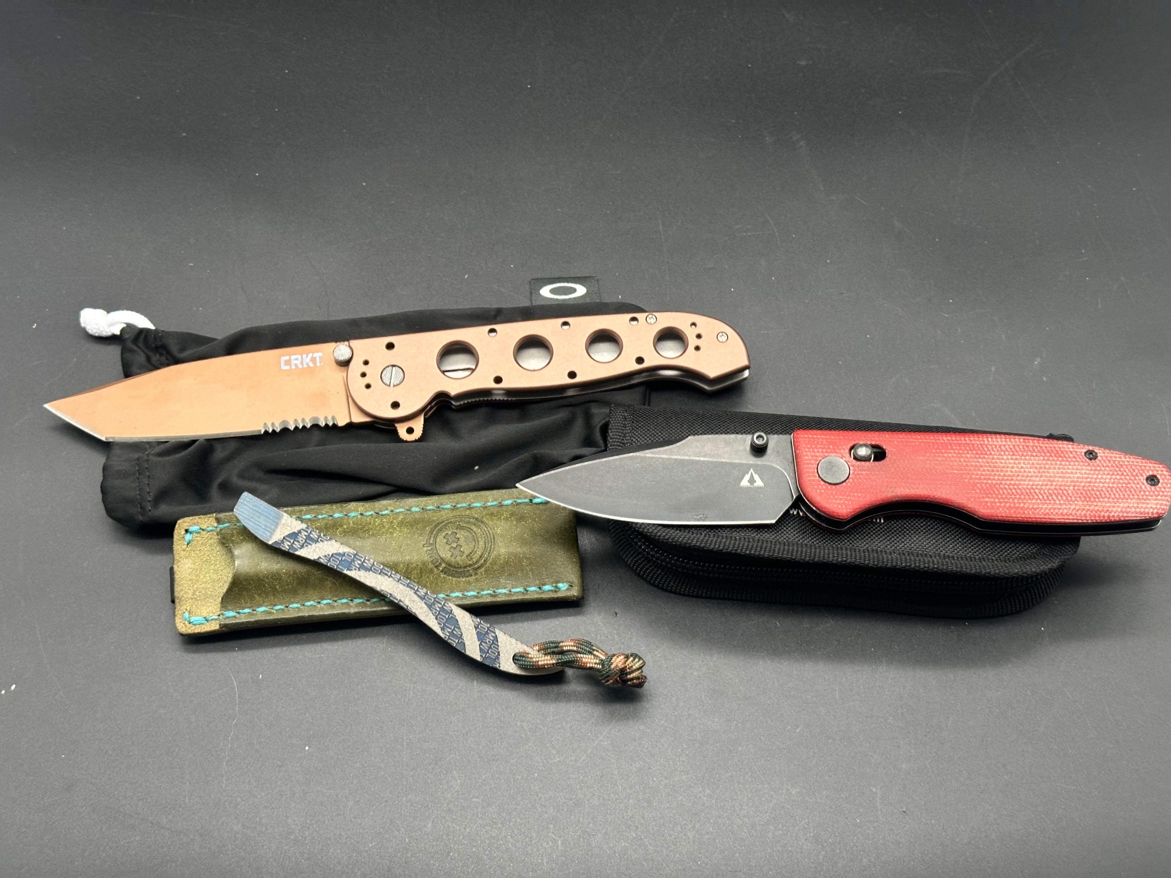 TMRW Tool Mini Titanium Prybar, CRKT M16-14D Folding Knife, CMB Predator Multi-Tool Combo – Perfect for EDC, Survival, and Outdoor Adventures
