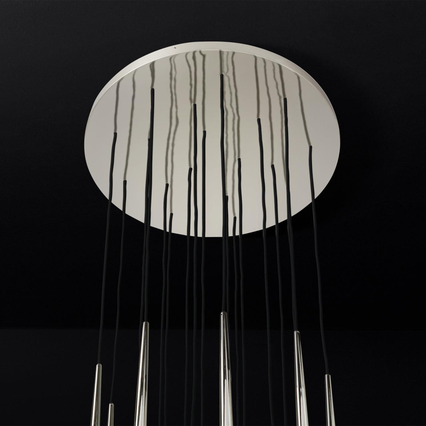 Renaie Round Chandelier - Modern Crystal Ceiling Light Fixture for Dining Room, Bedroom & Living Room | Elegant Home Decor Lighting for Weddings & Interior Design