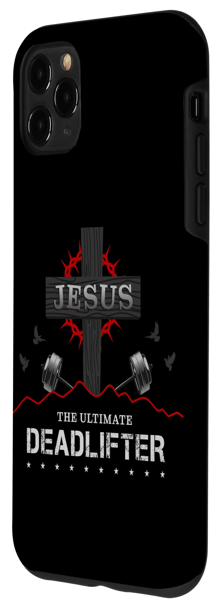 iPhone 11 Pro Max Case - Durable Gym Phone Cover for Weightlifting & Workouts - Perfect for Fitness Enthusiasts & Jesus Lovers