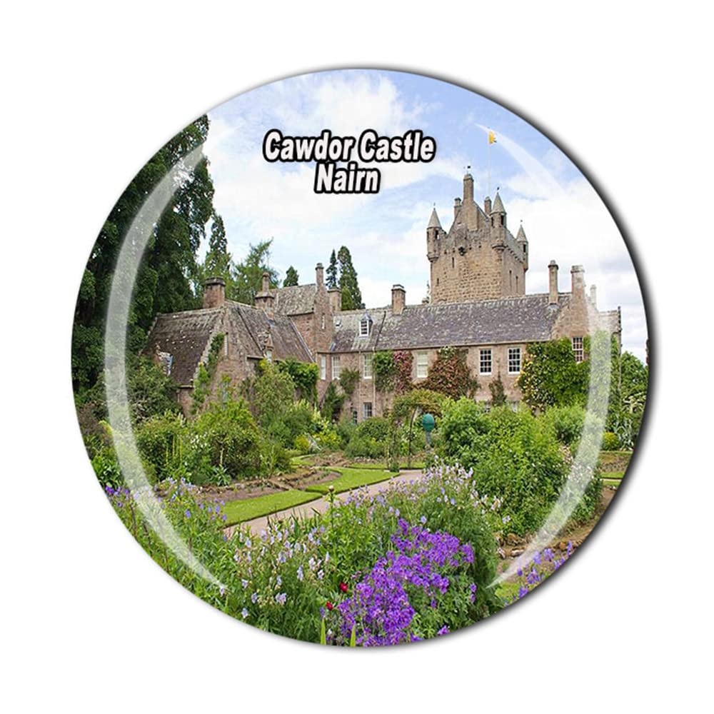 3D Cawdor Castle Nairn Scotland Fridge Magnet - British Travel Souvenir, Refrigerator & Kitchen Decor - Perfect for Home, Office & Gift Giving