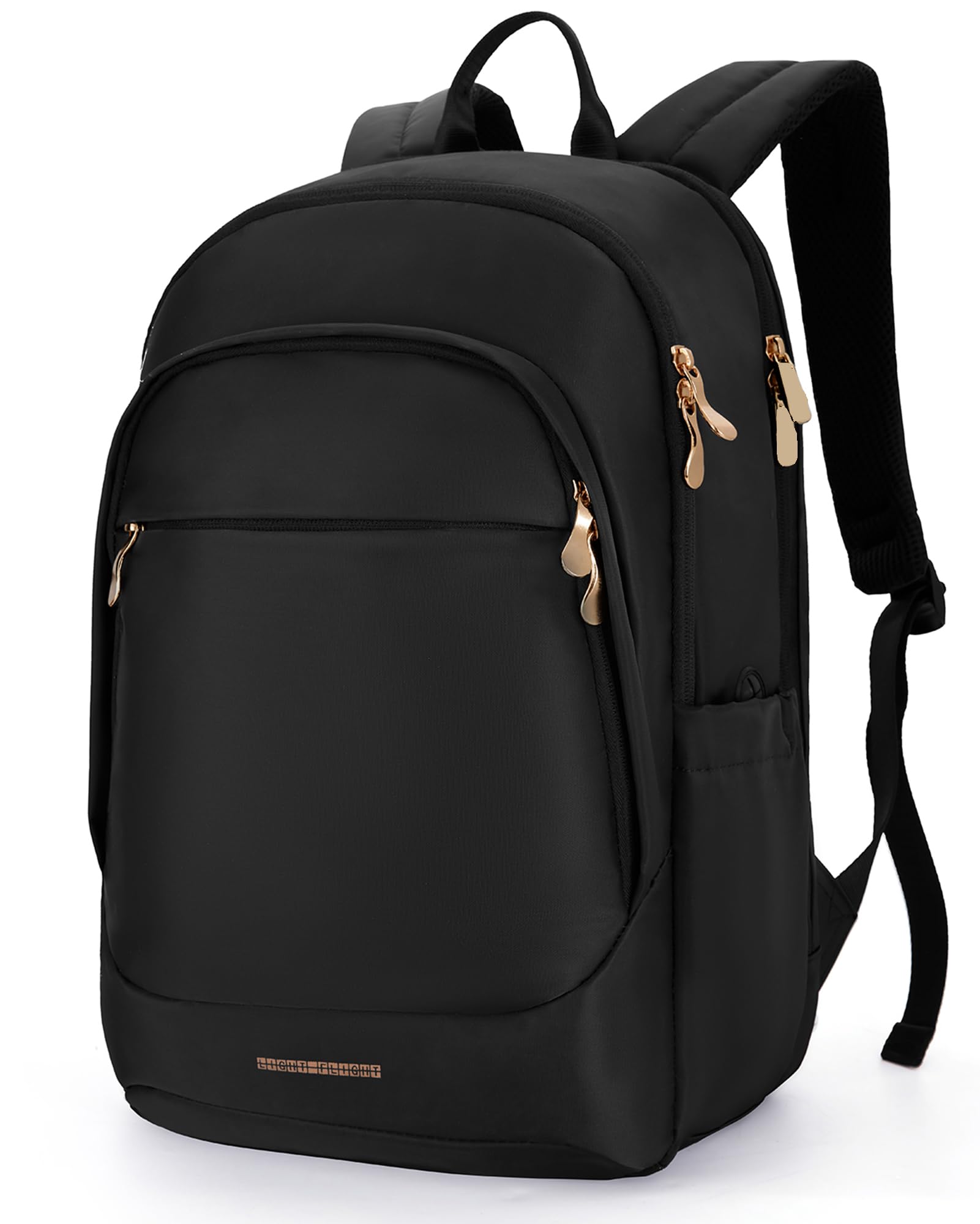Lightweight Travel Backpack for Women - 15.6 Inch Laptop Backpack with USB Charging Port, Water Resistant College Bookbag, Large Capacity Black Computer Backpack for Work & Business Travel - Perfect for Commuting, Business Trips & Daily Office Use