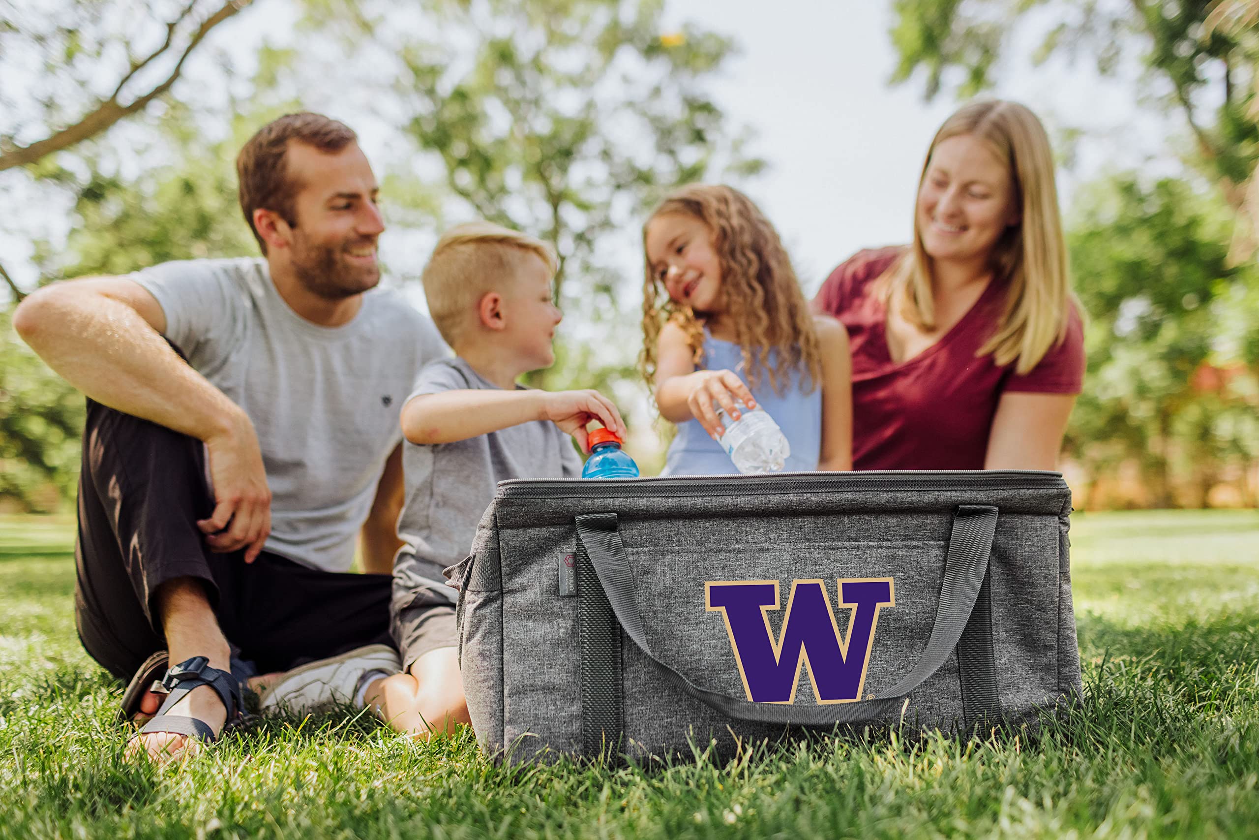 PICNIC TIME NCAA Unisex-Adult 64 Can Collapsible Cooler - Portable Insulated Picnic Cooler for Outdoor Camping, Beach, Tailgating & Sports Events