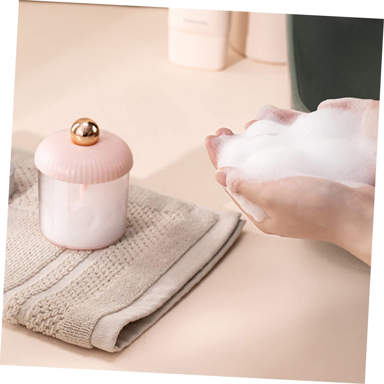 2-Piece Facial Foaming Bubble Maker Set - Easy to Use Foamer Device for Skincare & Bath | Perfect for Spa, Facial Cleansing & Relaxation