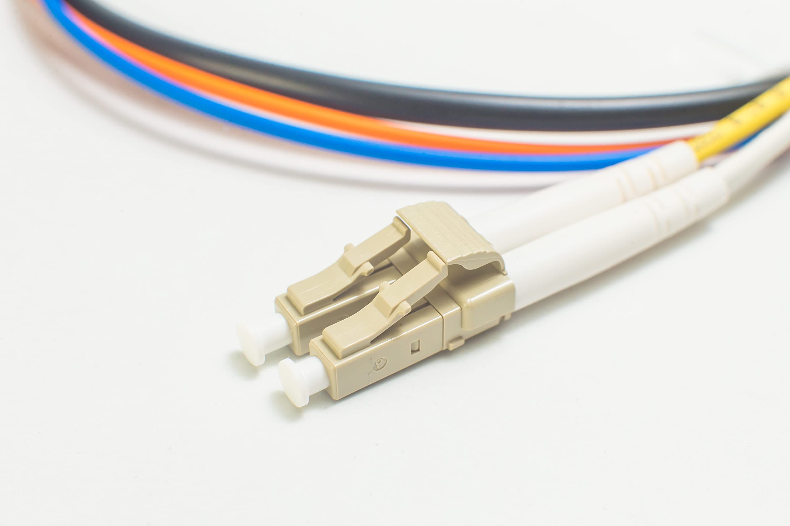 60M OM3 LC-LC Fiber Optic Cable | 10Gb Duplex Multimode Jumper 50/125 (196.85ft) | Indoor/Outdoor Use | Compatible with 1G/10G/40G/100G SFP | Length Options 0.5M-300M | Perfect for Data Centers, Server Rooms & Network Installations