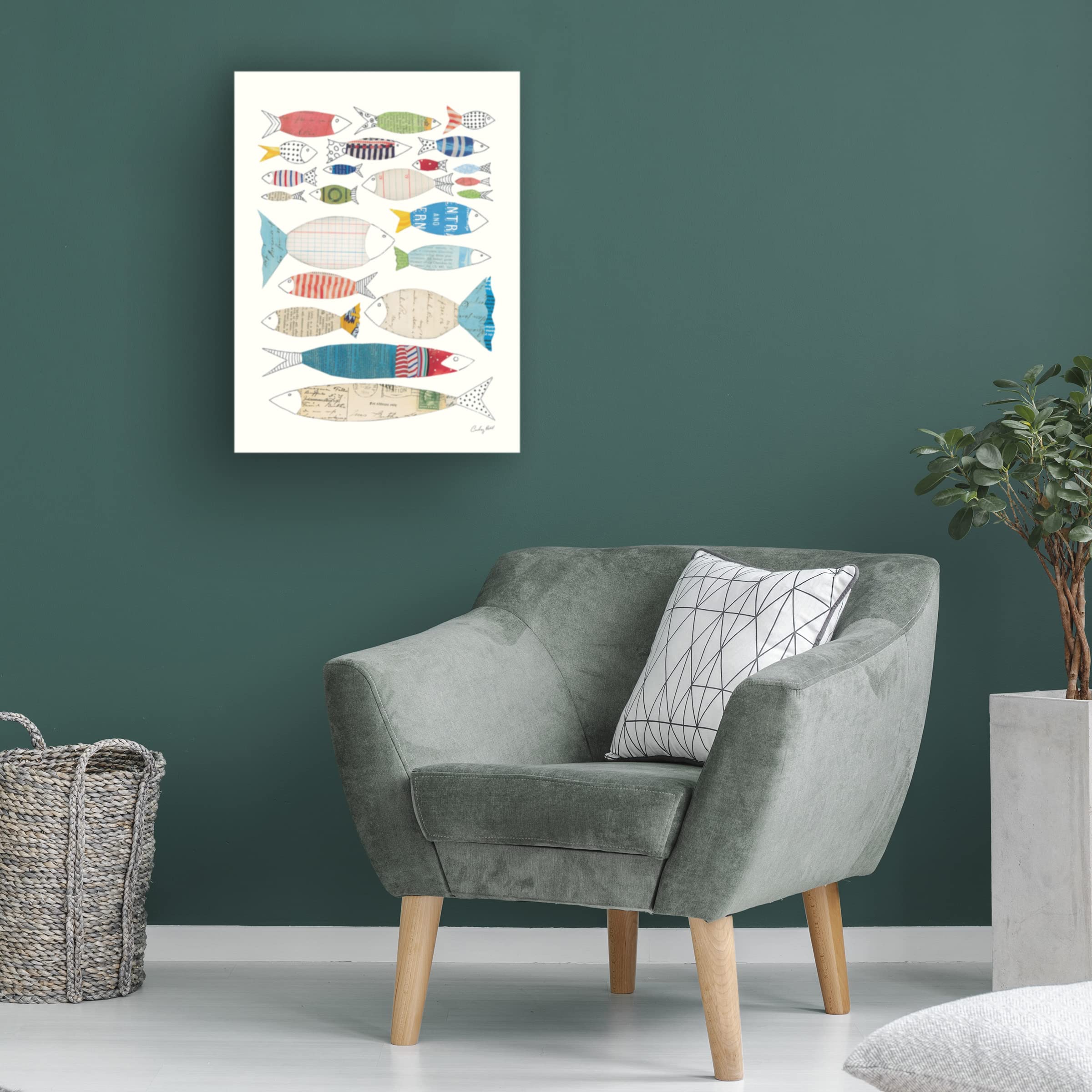 Courtney Prahl 'Wind and Waves VI' Canvas Wall Art Print - Modern Ocean Wave Painting for Living Room, Bedroom & Office Decor | Trademark Fine Art Collection