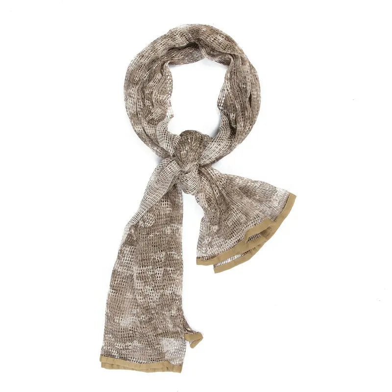 Sniper Veil Camo Mesh Tactical Scarf - Military Grade Concealment Scarf for Hunting, Airsoft & Outdoor Survival Gear | Perfect for Snipers, Hunters & Tactical Enthusiasts