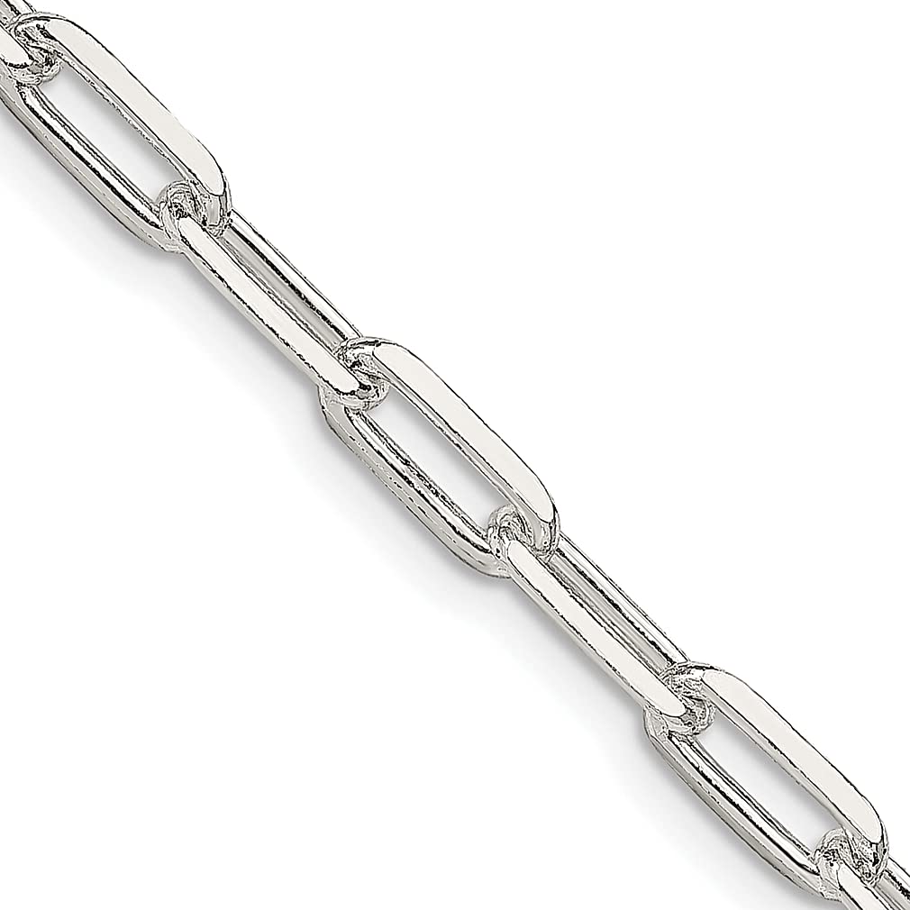 925 Sterling Silver 4.25mm Link Chain Necklace with Pendant - Dainty Cable Chain Jewelry for Women - Perfect Gift for Her - Ideal for Everyday Wear, Date Nights & Special Occasions