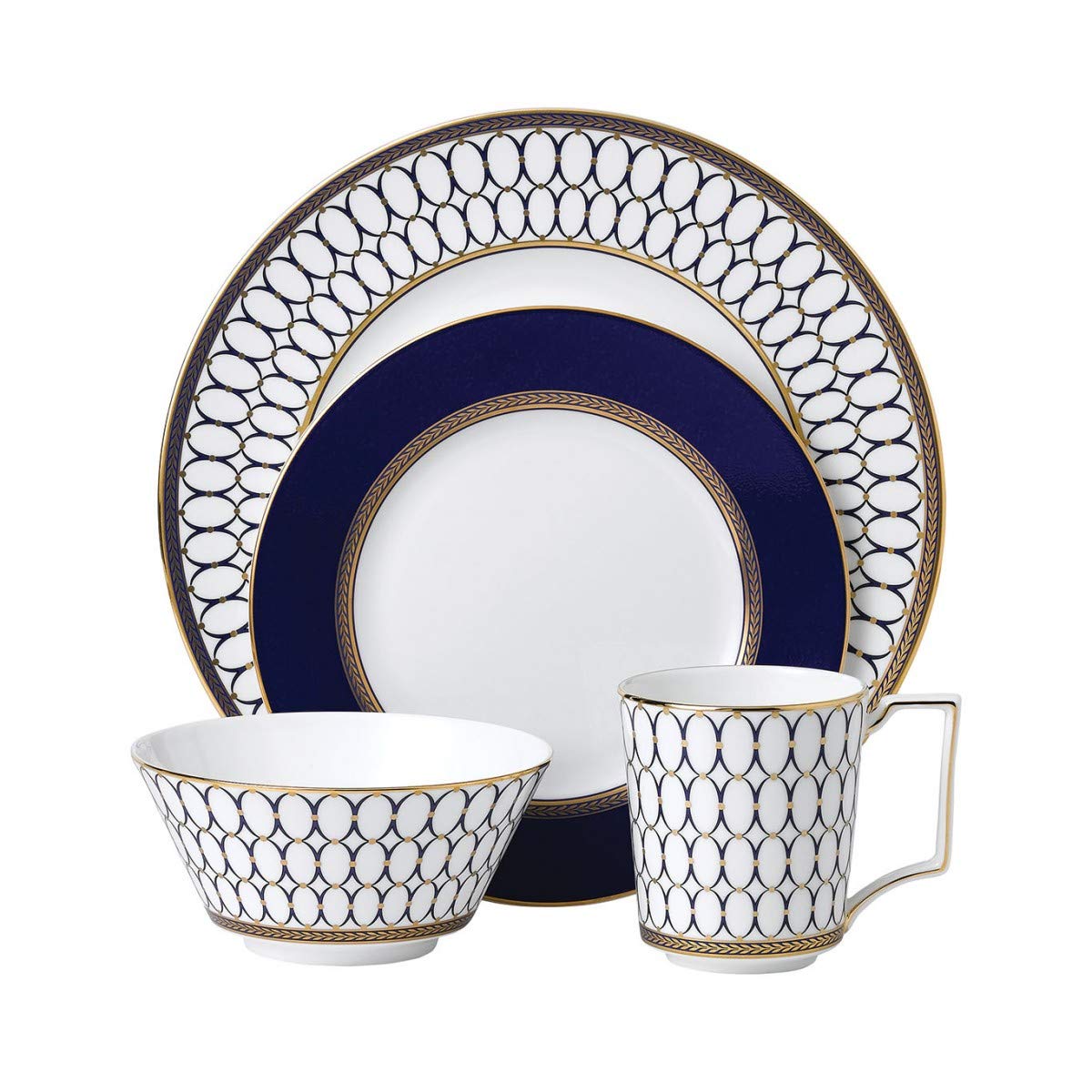 Wedgwood Renaissance Gold 4-Piece Place Setting - Elegant Dinnerware Set for Formal Dining & Special Occasions