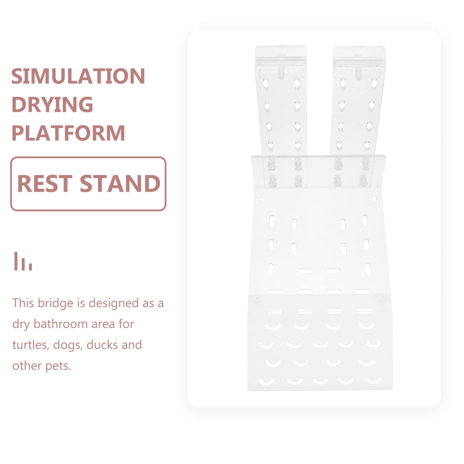 Premium Turtle Basking Platform - Mipcase Reptile Resting Terrace for Aquariums & Tanks | Durable Tortoise Dock with Sunning Area | Ideal for Pet Turtles, Terrapins & Aquatic Reptiles | Perfect for Basking, Resting & UVB Exposure