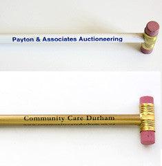 Custom Engraved Gavel Pencils - Bulk 500 Pack for Courtroom, Auction, Graduation & Legal Ceremonies - Premium Wooden Gavel-Shaped Pencils for Judges, Lawyers & Special Events