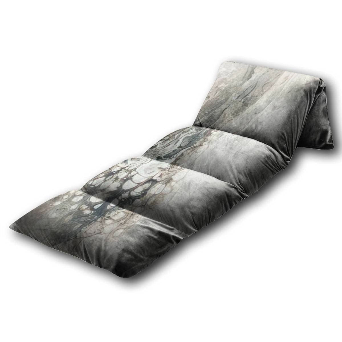 Kids Floor Pillow - Liquid Abstract Acrylic Painting Fluid Art Design - Light Beige Soft Mat for Bedroom, Reading & Game Time - Queen Size Floor Lounger for Slumber Parties, Playrooms & Kids' Rooms
