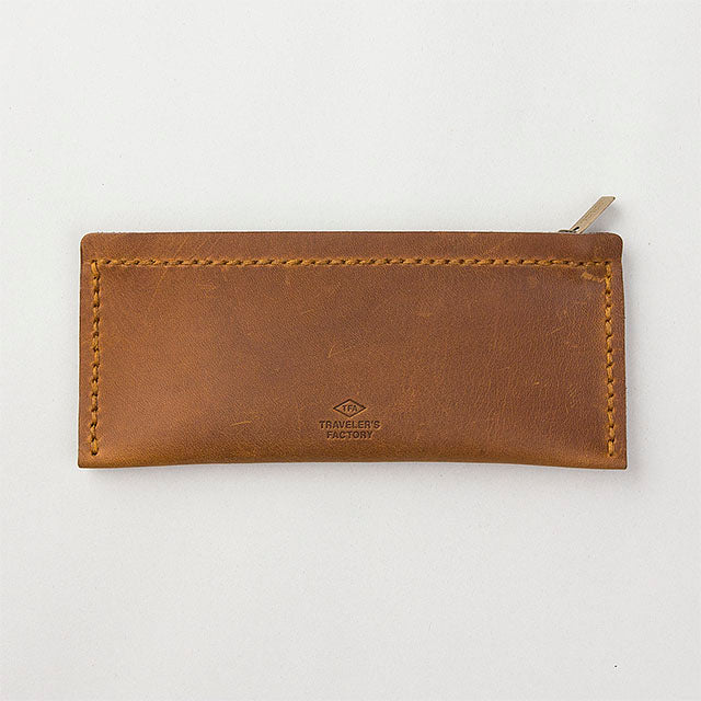 Premium Leather Pen Case for Travelers - M Size in Camel | Durable & Stylish Writing Accessory for Journaling, Office, and Everyday Carry