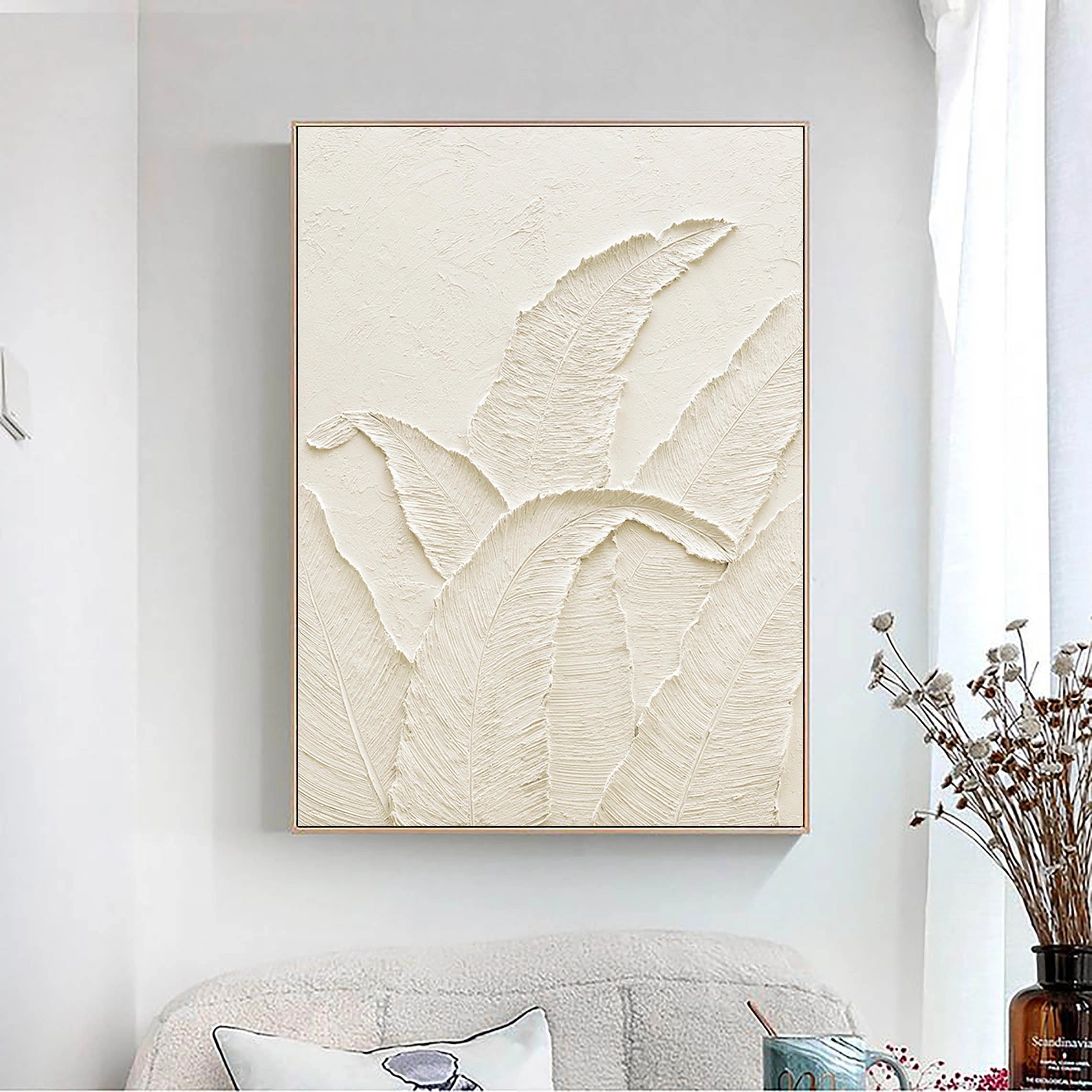 Minimalist Textured Plaster Art Painting - Modern Abstract Wall Decor for Living Room, Bedroom & Office | #MM033