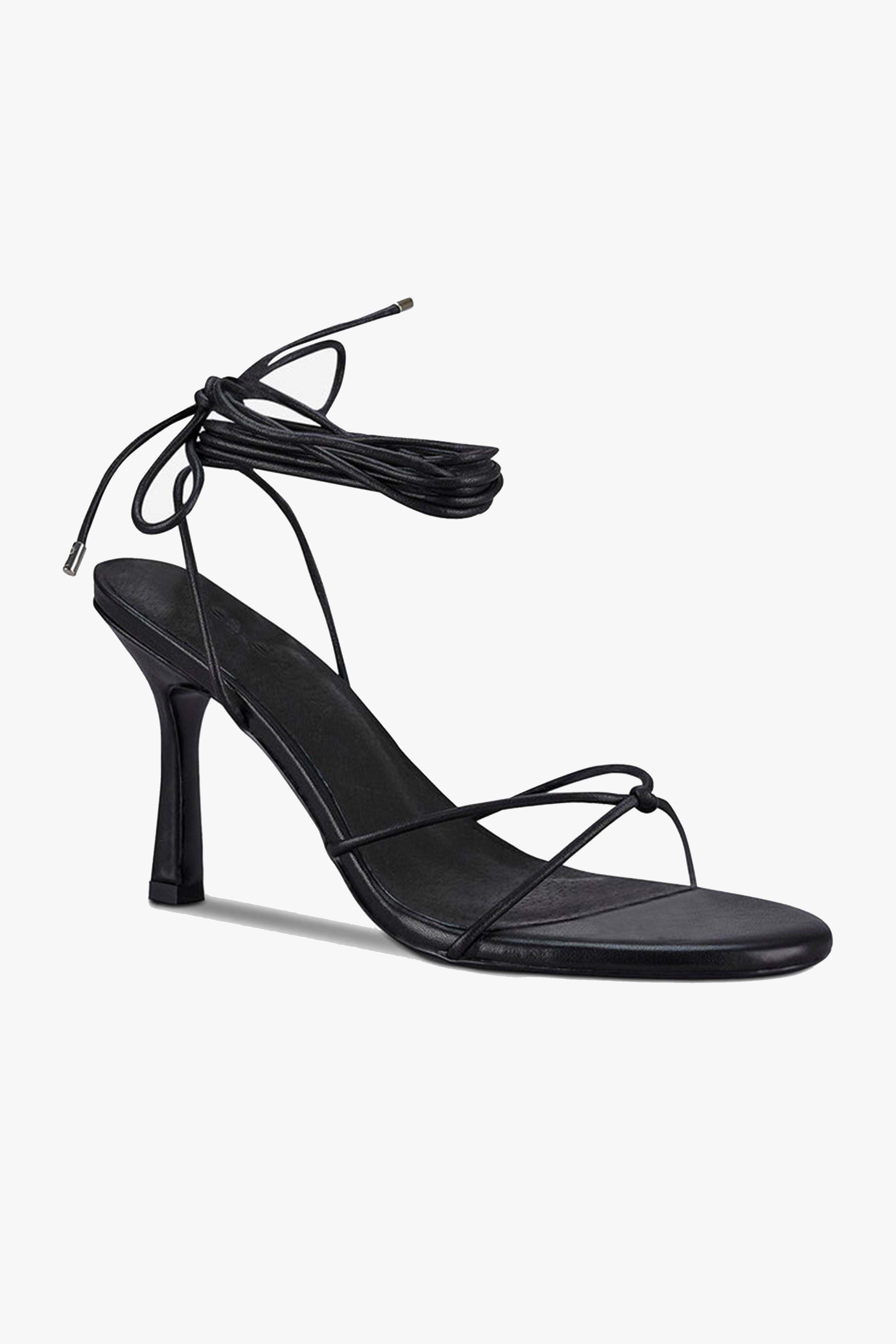Honey Black Ankle Strap Heels - Women's Elegant High Heel Sandals for Parties, Weddings & Date Nights