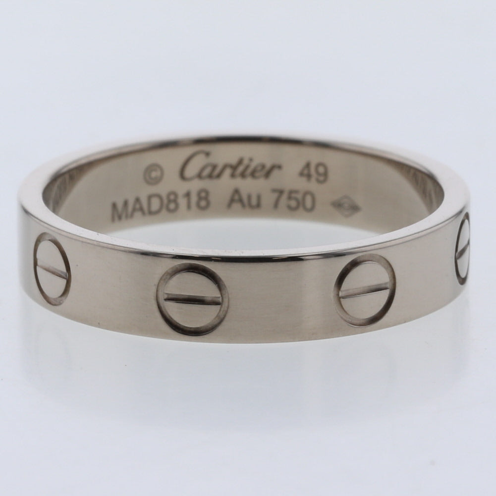 18K Gold Love Ring B4085100 - Elegant Couple Wedding Band for Engagement, Anniversary & Romantic Gifts