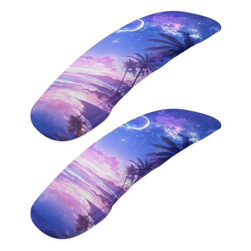 Blue and Purple - Coconut Tree