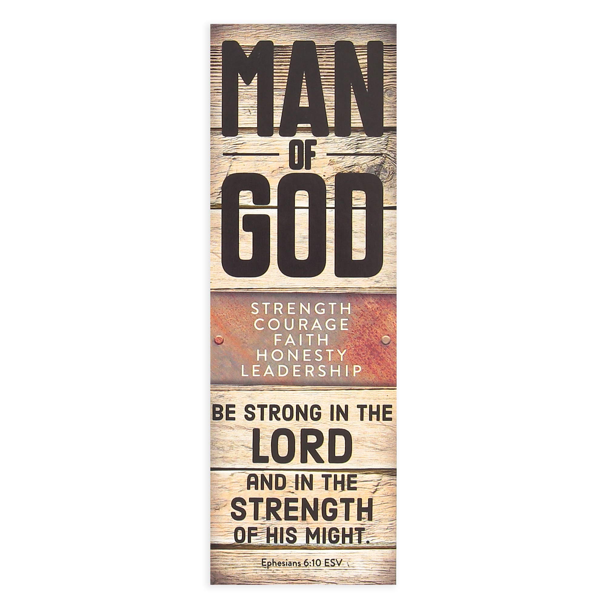 Man of God Bookmarks - 2 x 6 Inch Religious Bookmark Set (25 Pack) - Perfect for Bible Study, Church Gifts & Christian Reading Accessories