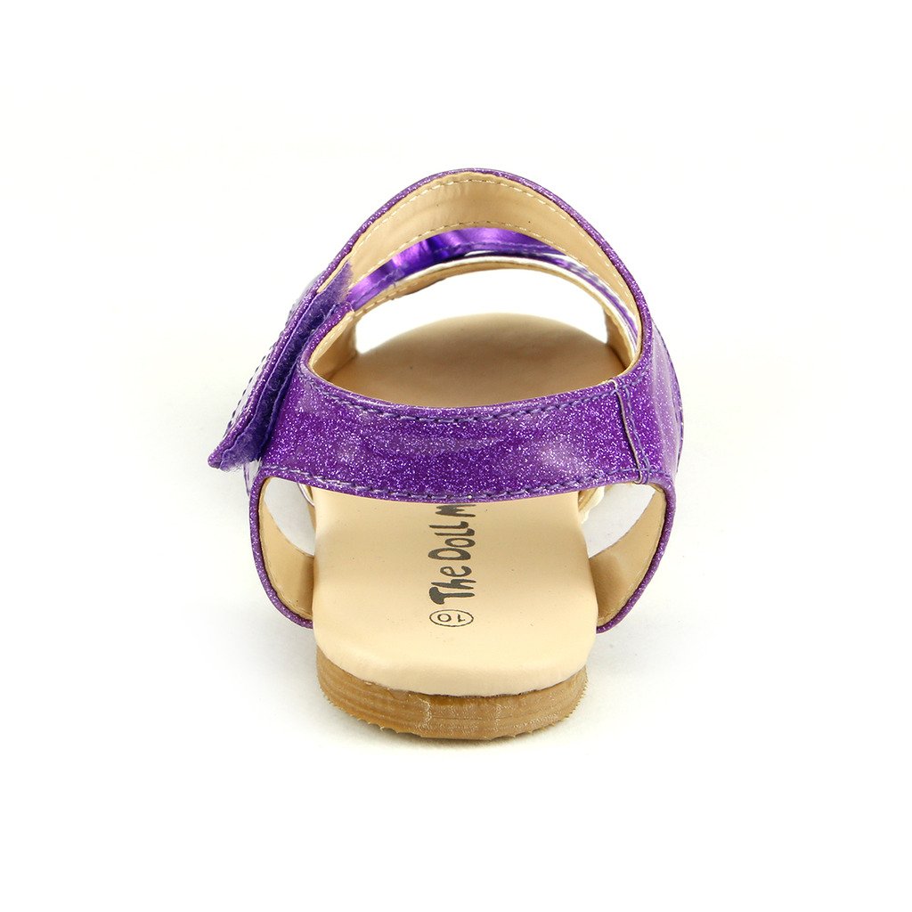 The Doll Maker Women's Metallic Pink Open Toe Sandals - Comfortable Summer Beach Wedding Party Shoes