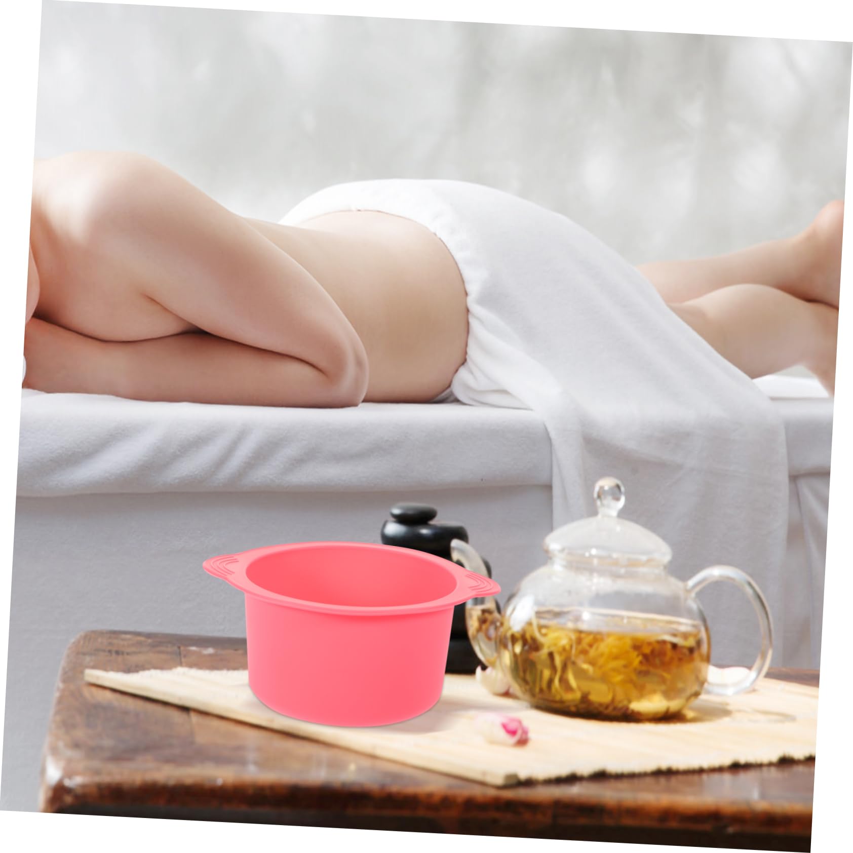 2PCS Pink Hair Removal Wax Machine Kit with Wax Warmer, Wax Strips & Wax Bowl - At-Home Waxing for Legs, Bikini, Face & Body - Painless Hair Remover for Smooth Skin