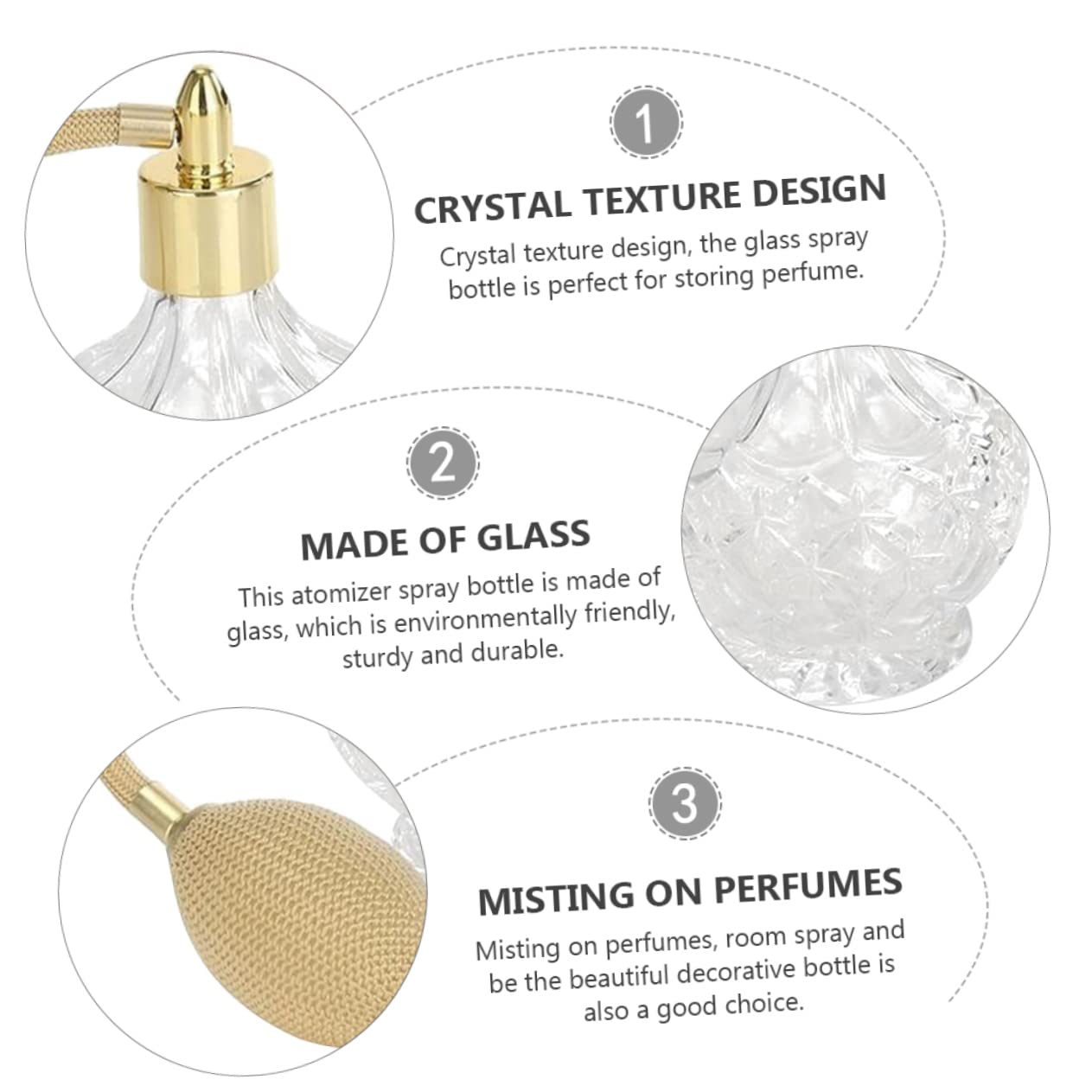 FOMIYES 80ml Star Perfume Bottle - Portable Refillable Mini Atomizer Spray Bottle for Travel, Purse & Gym | Leak-Proof Essential Oil Dispenser