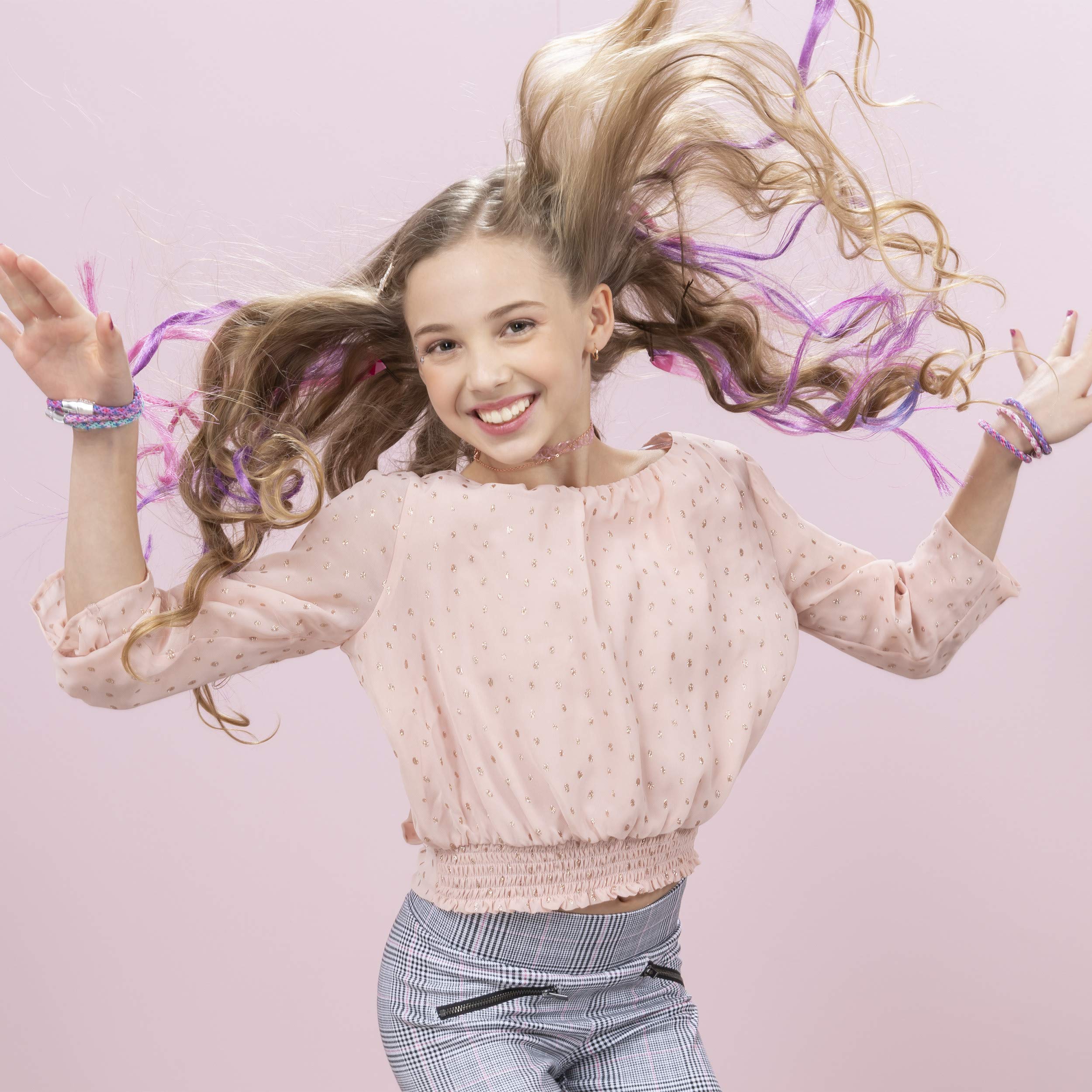Cool Maker Hollywood Hair Extension Maker Kit - 12 Customizable Hair Extensions & Accessories for Kids Ages 8+ | DIY Styling, Costume Play & Party Hairstyles