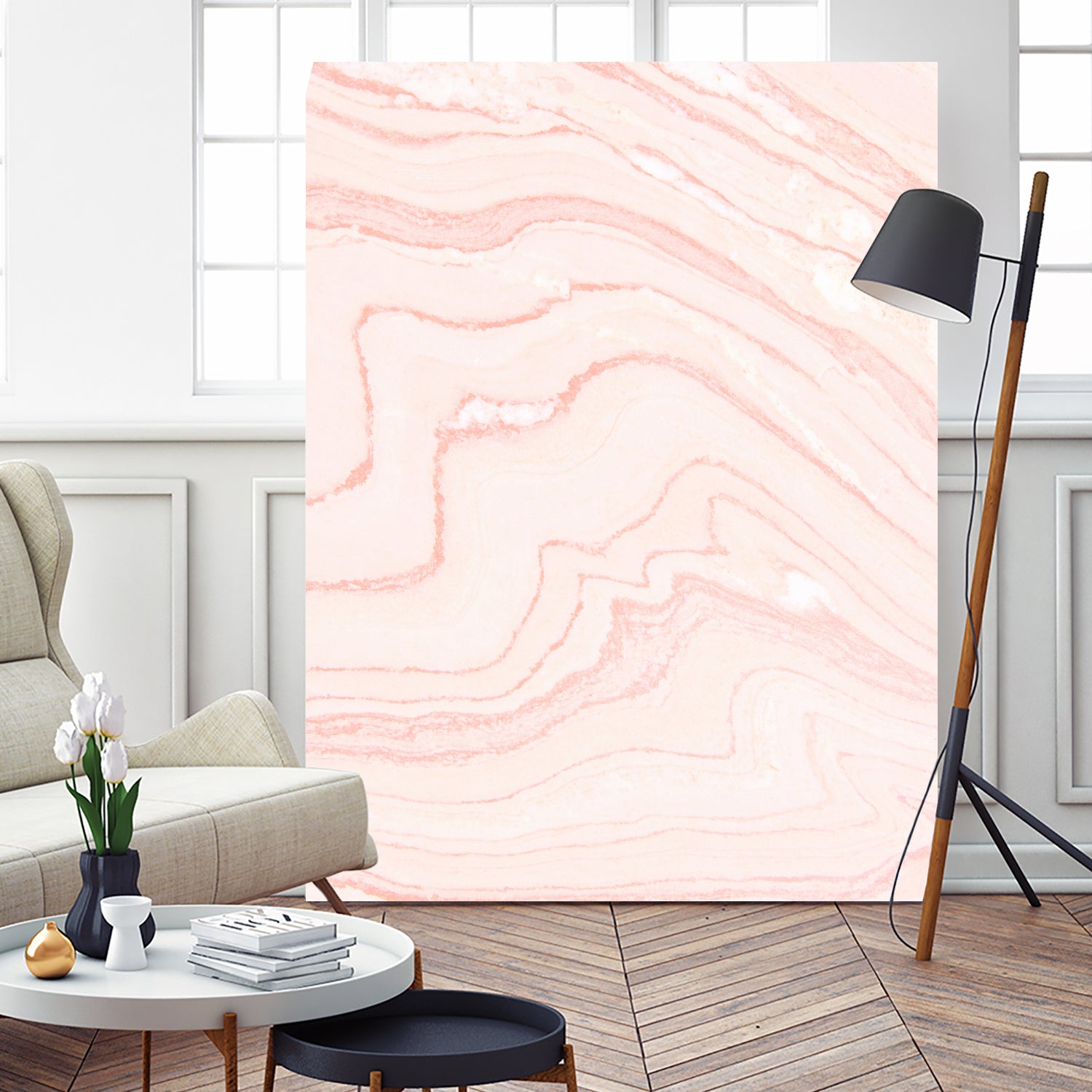 Blush Marble Phone Case - Elegant & Durable Marble Design for iPhone & Samsung | Perfect for Everyday Use, Office & Travel