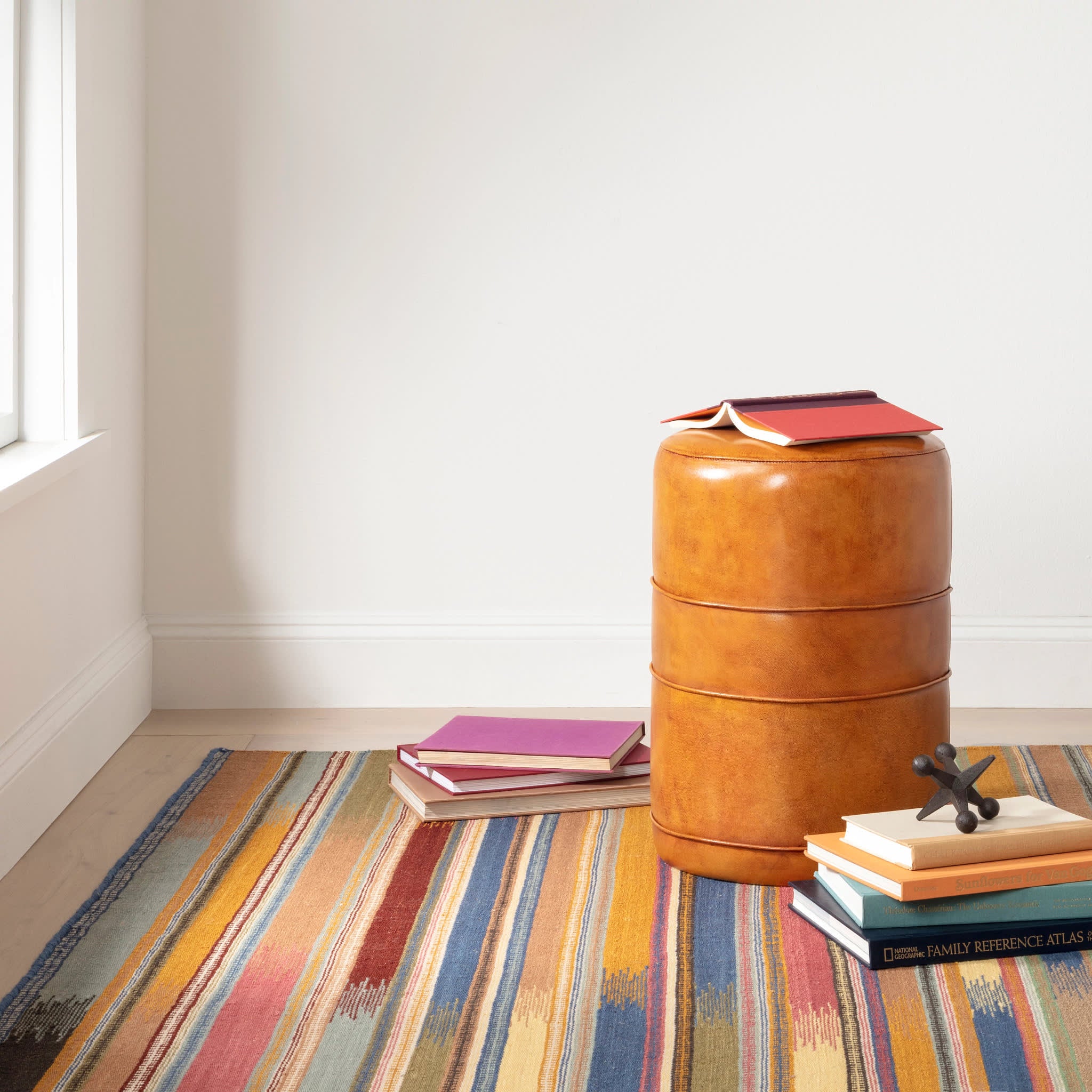Ashford Kilim Handwoven Wool Rug - Traditional Geometric Design, Durable & Soft, Perfect for Living Room, Bedroom, or Office Decor
