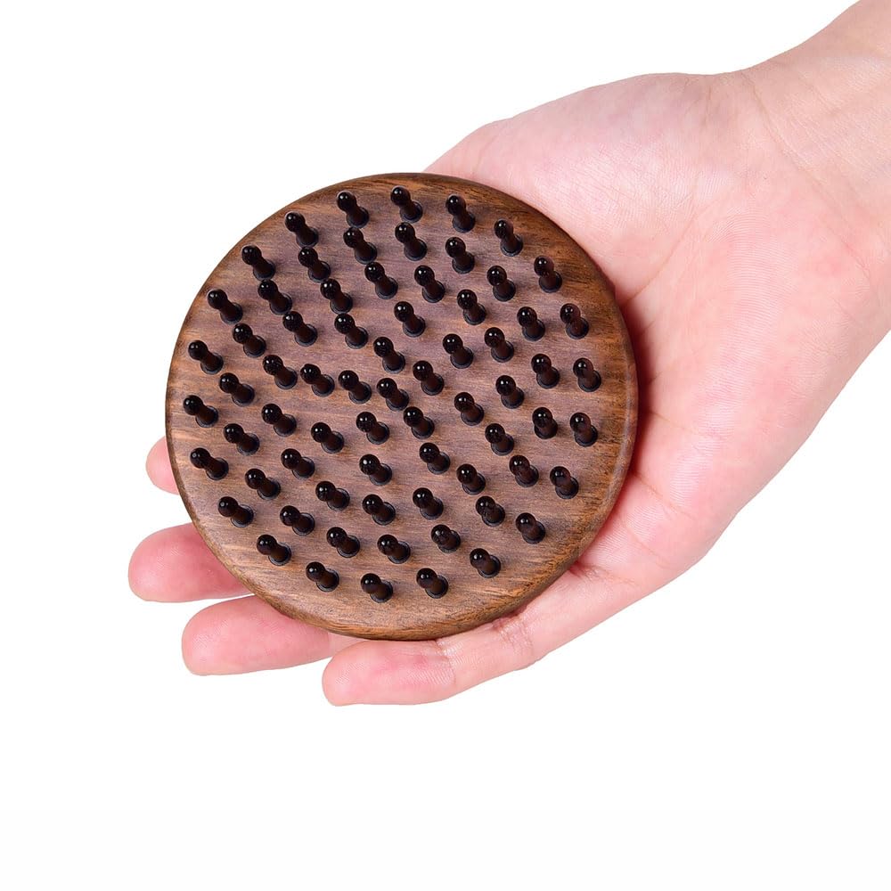 Snail Massage Hair Brush - Round Shape Scalp Massager for Hair Growth & Relaxation - Perfect for Home, Salon & Travel Use