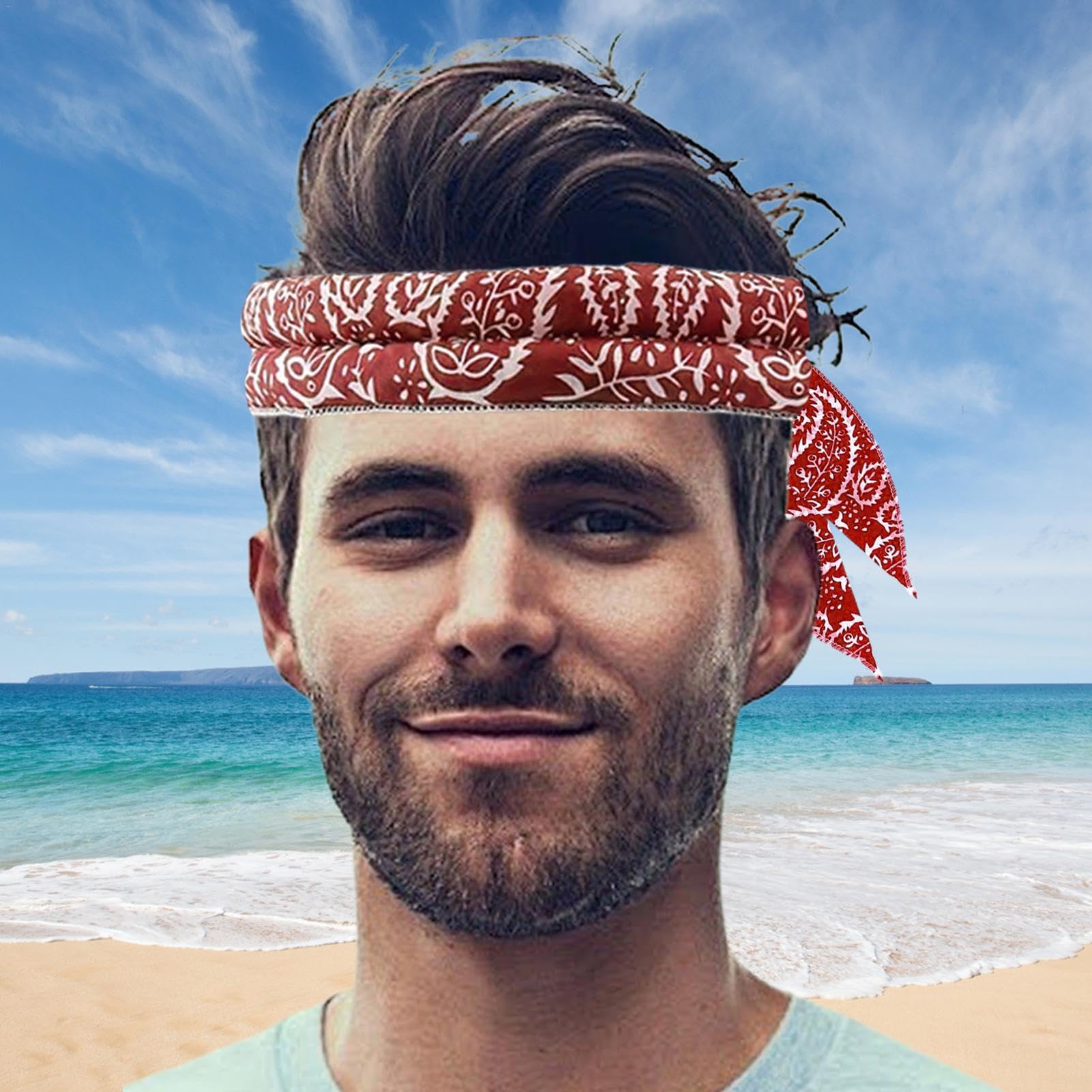 Cooling Bandana for Neck - Reusable Cooling Scarf Wrap for Women & Men, Breathable UV Protection Headband for Hiking, Running, Sports & Outdoor Activities
