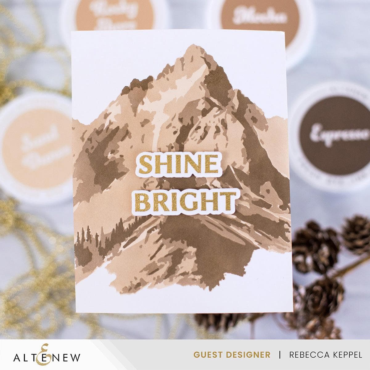Majestic Mountains Layering Stencil Set (4 in 1) - DIY Scrapbooking, Card Making & Mixed Media Art - Perfect for Crafting, Home Decor & Wall Art Projects