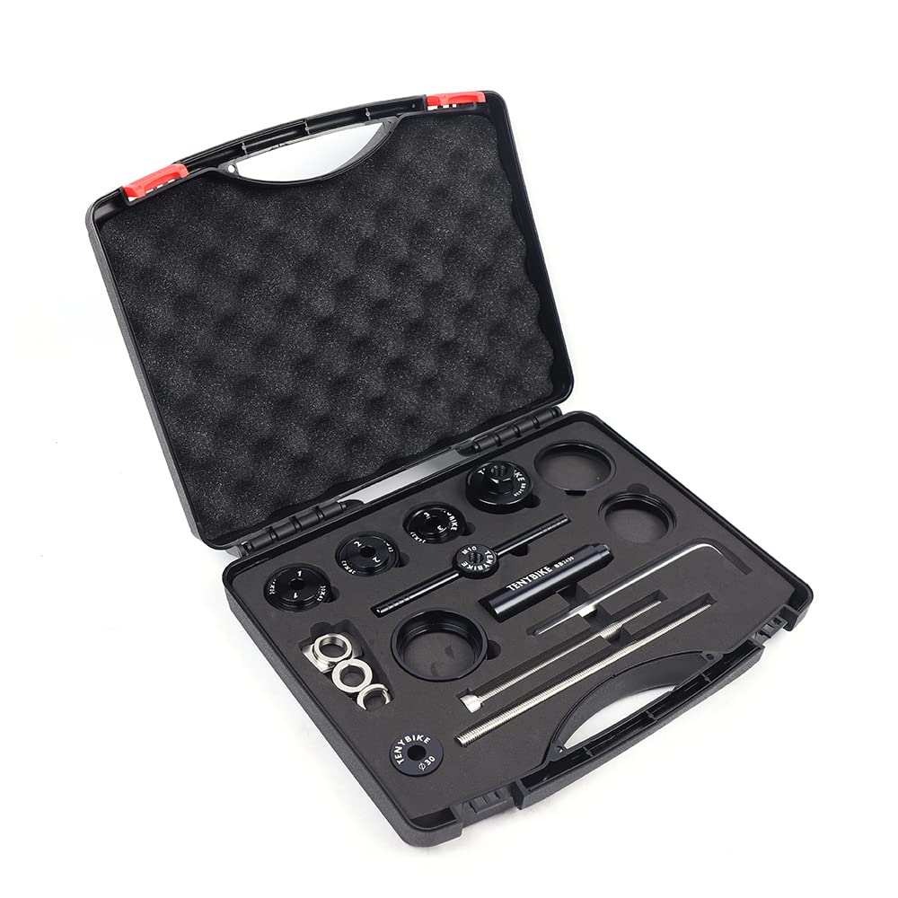 Professional Bicycle Bottom Bracket Installation & Removal Tool Kit - BB Bearing Press Tool for Bike Repair - Stable & Durable for Home & Shop Mechanics - Perfect for Mountain, Road & BMX Bikes