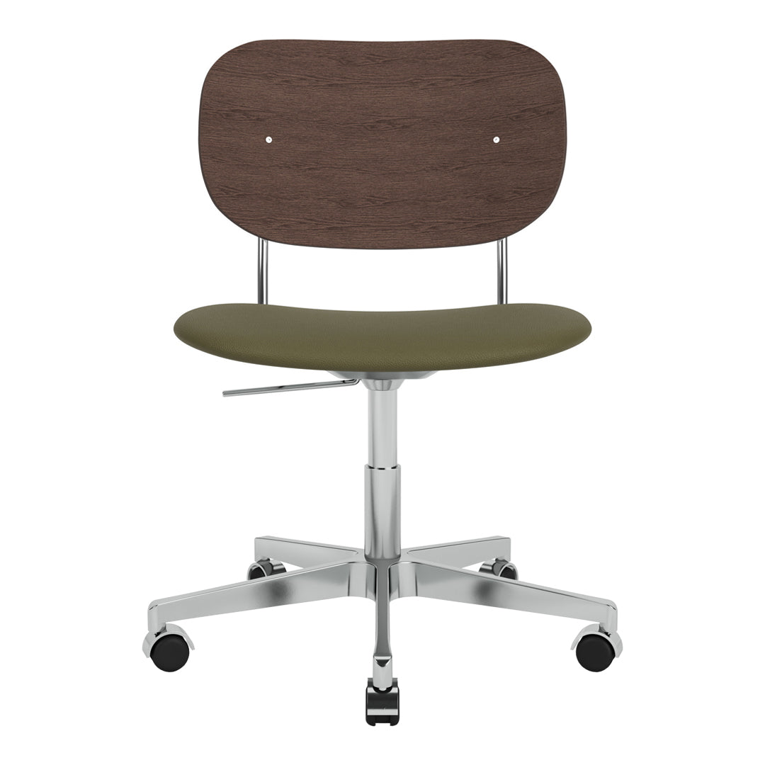 Ergonomic Office Chair with Padded Seat, Swivel Base & Smooth-Rolling Casters - Perfect for Home Office, Gaming & Workspace Comfort