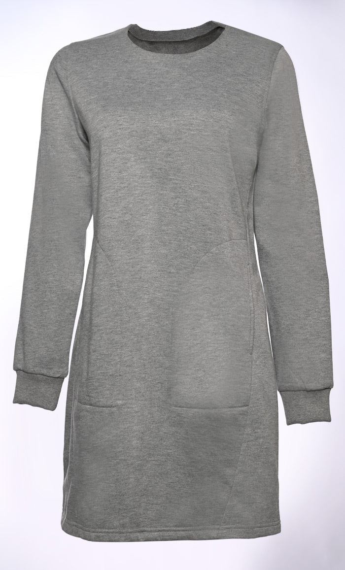 Men's Basic Sweatshirt with Inner Patch Pockets - Comfortable Casual Pullover for Everyday Wear | Perfect for Work, Gym & Outdoor Activities