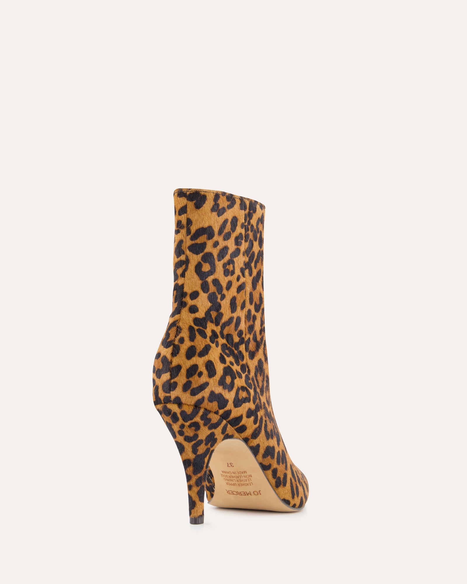 LOTTIE Women's High Ankle Boots - Leopard Print Leather Shoes for Fall/Winter Fashion, Comfortable & Stylish for Casual Outings, Parties and Office Wear