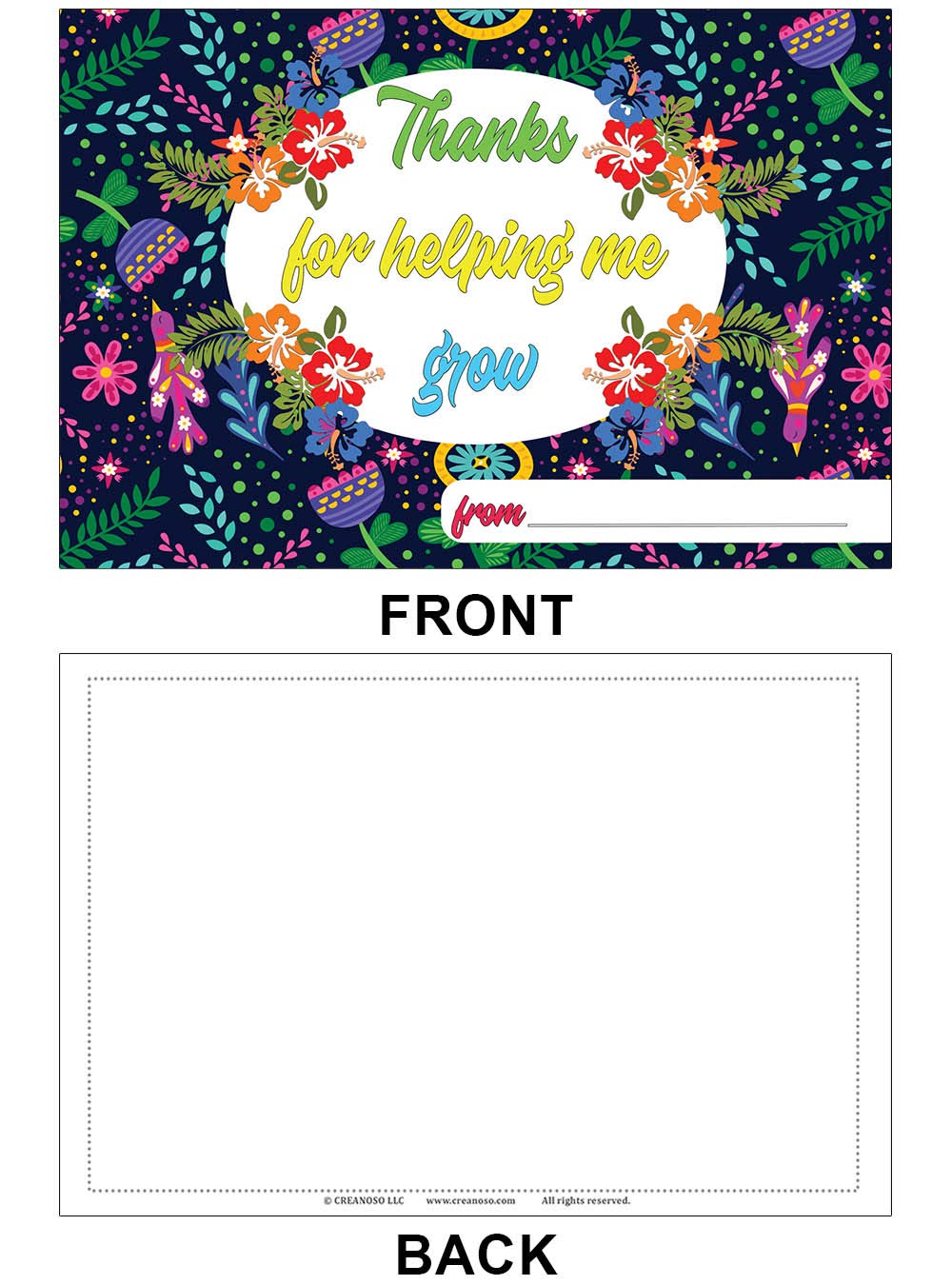 Creanoso 60-Pack Positive Encouragement Postcards for Students & Teachers - Bulk Assorted Thank You Note Cards - Classroom Appreciation Gifts for Back to School - Perfect for Teacher Appreciation Week, End of Year Gifts & Student Motivation