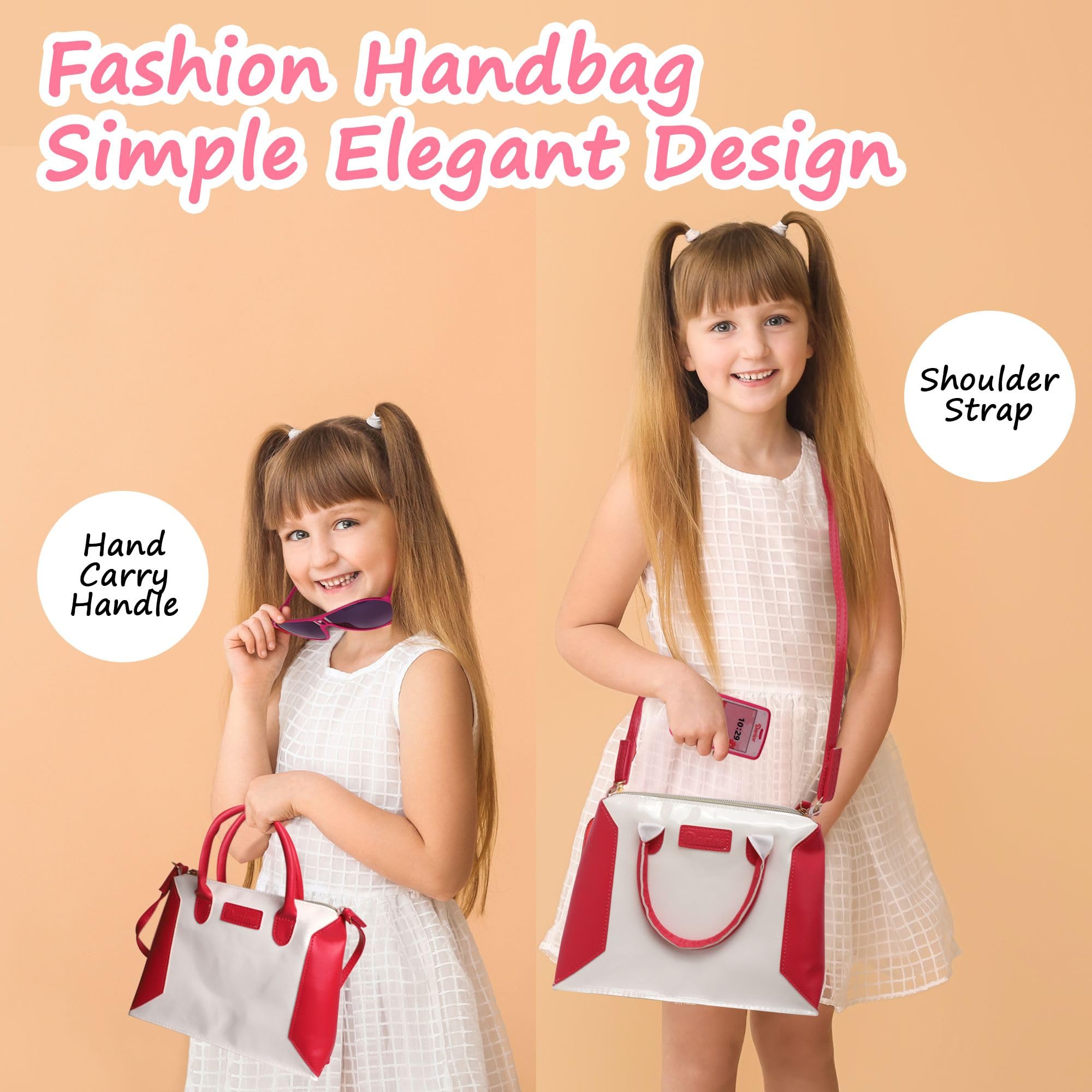 Darice Fashion Play Purse Set for Toddlers & Little Girls - Pretend Play Handbag with Toy Phone, Makeup, Wallet & Accessories - Perfect Dress-Up Toy for 3+ Year Olds - Ideal for Birthday Gifts, Role Play & Imaginative Play