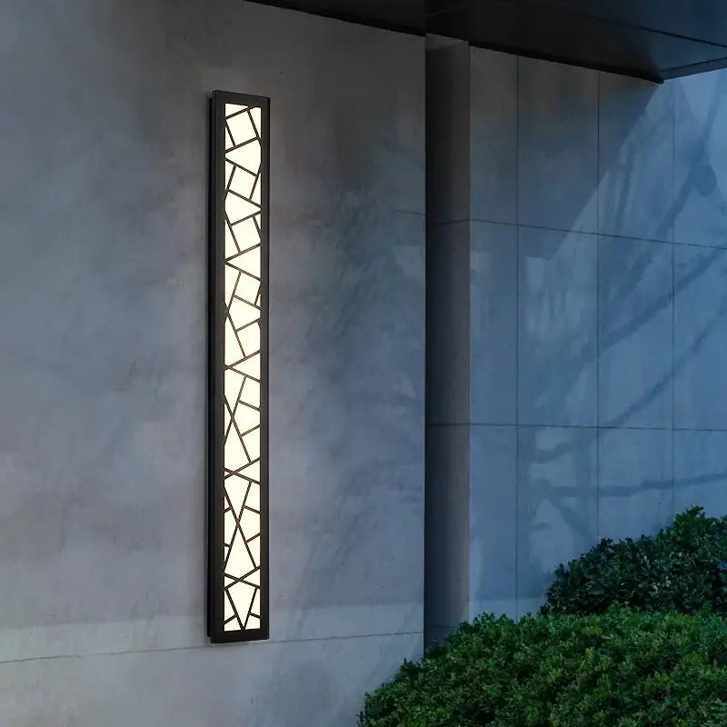 Modern Large Outdoor Wall Lights - Waterproof LED Exterior Lighting for Porch, Patio, Garden & Backyard - Dusk to Dawn Sensor & Energy Efficient