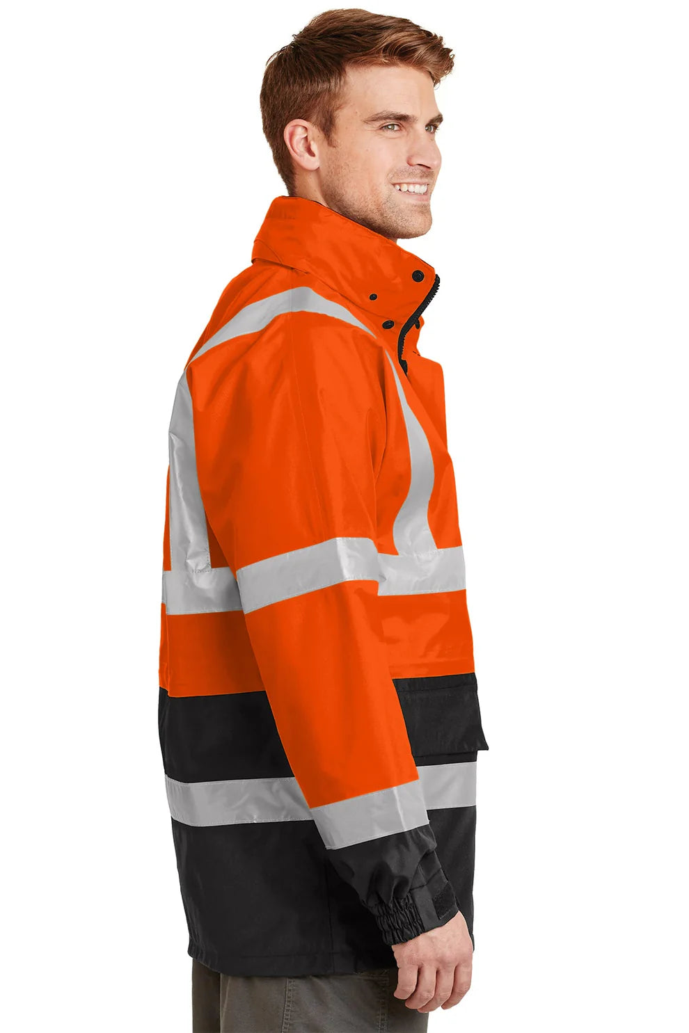 CornerStone ANSI 107 High Visibility Waterproof Parka Jacket - Safety Orange & Black for Construction, Road Work & Emergency Responders | All-Weather Protection for Outdoor Safety Inspections & Northern Lights Locating