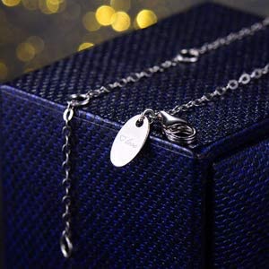 Forever Love Infinity Necklace for Women - April & May Birthstone Jewelry with Simulated Diamond & Emerald - 925 Sterling Silver Gift for Wife, Mom, Her - Perfect for Anniversaries, Valentine's Day & Special Occasions