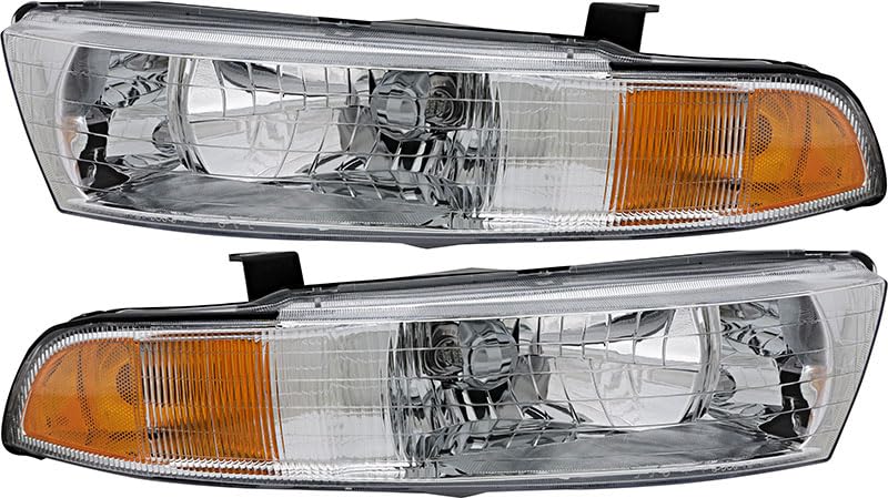 Mitsubishi Galant Headlights Replacement Set - Halogen Driver & Passenger Side Lamps for 1999-2001 Models | Perfect for Night Driving & Enhanced Visibility