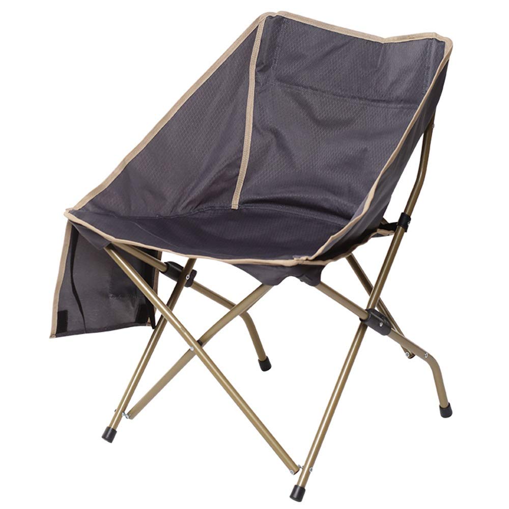 Portable Folding Chair for Outdoor, Beach, Fishing & Camping - Lightweight, Easy to Carry Lounger in Blue, Gray & Green - Perfect for Travel, Picnics & Relaxation (Color: Gray, Size: 59x52x71cm)