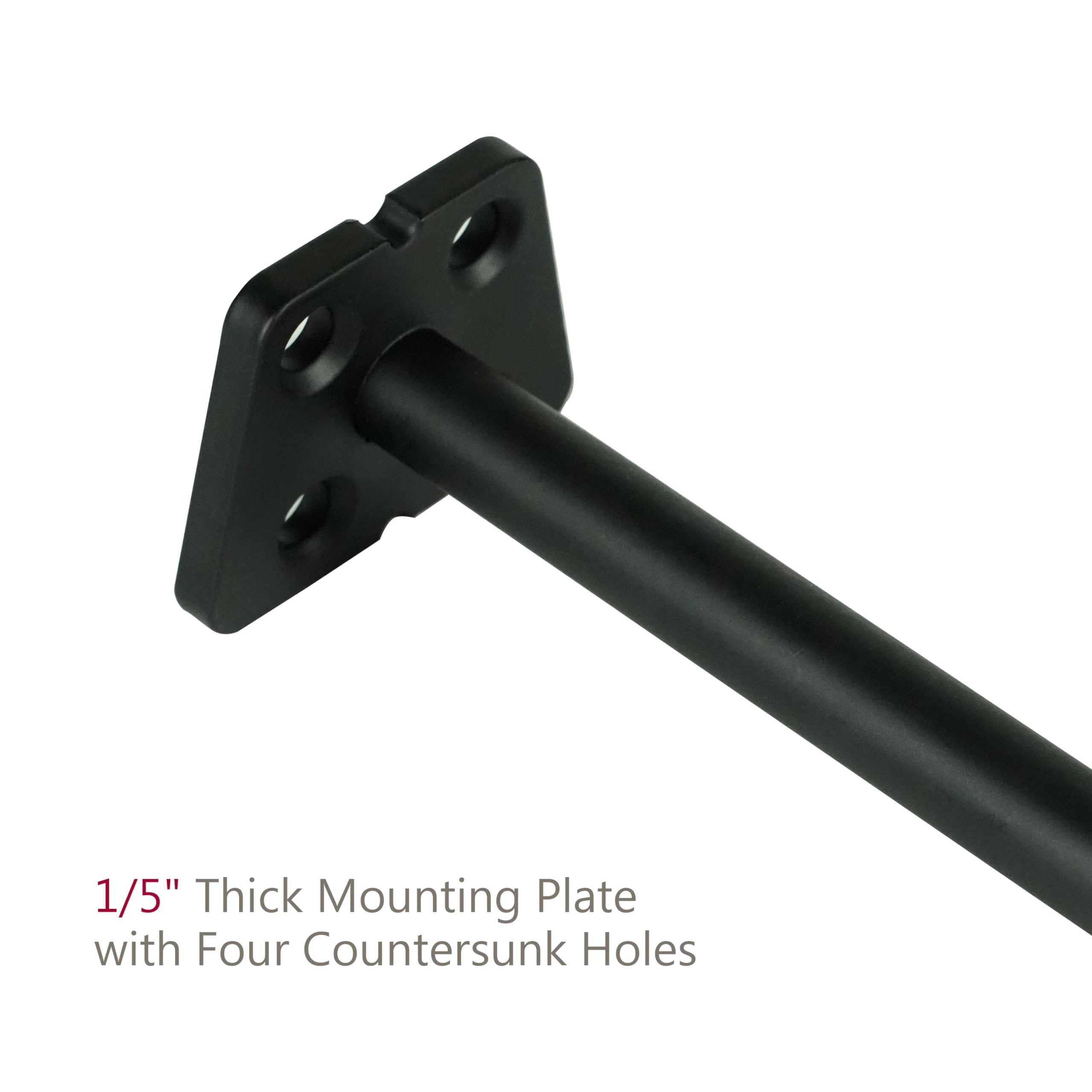12-Pack 8 Inch Heavy Duty Hidden Floating Shelf Brackets - Invisible Wall Supports for Kitchen, Fireplace Mantel & Wood Shelves | Black Powder Coated Solid Steel | Perfect for Home Decor, Storage & Display Organization