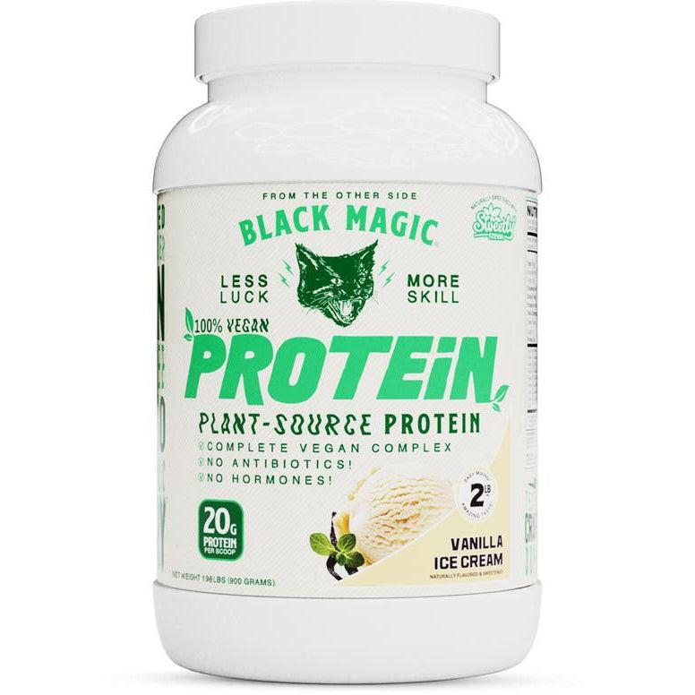 Black Magic 100% Vegan Plant-Based Protein Powder - Organic, Gluten-Free & Dairy-Free for Muscle Recovery & Weight Loss - Perfect for Smoothies, Baking & Post-Workout Shakes