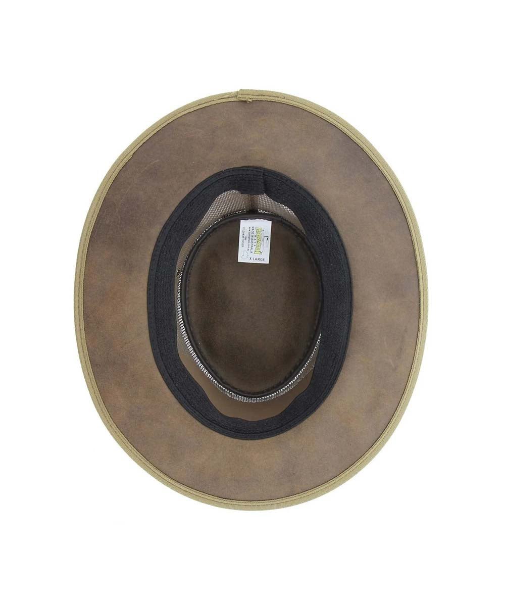 Barmah Foldable Oilskin Cooler Hat for Men & Women - Sun Protection Wide Brim Hat for Outdoor, Fishing, Hiking, and Beach Activities