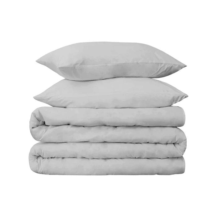 Premium 700 Thread Count Egyptian Cotton Duvet Cover Set with Pillow Shams - Soft Luxury Bedding for Hotel-Style Comfort - Perfect for Master Bedrooms, Guest Rooms & Airbnb Listings