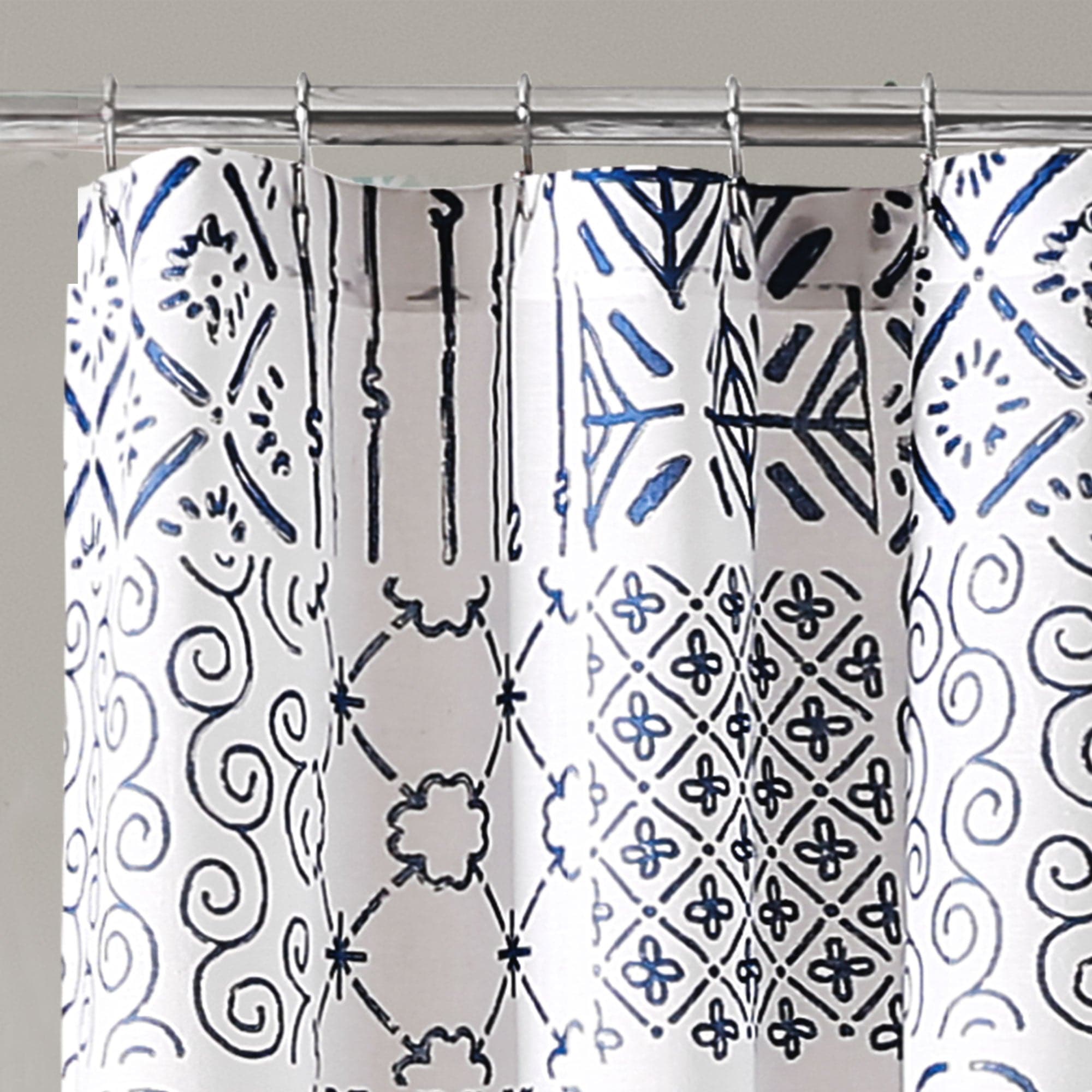 Monique Waterproof Shower Curtain with Hooks - Elegant Bathroom Decor for Modern Homes | Perfect for Bathroom, Spa & Guest Room