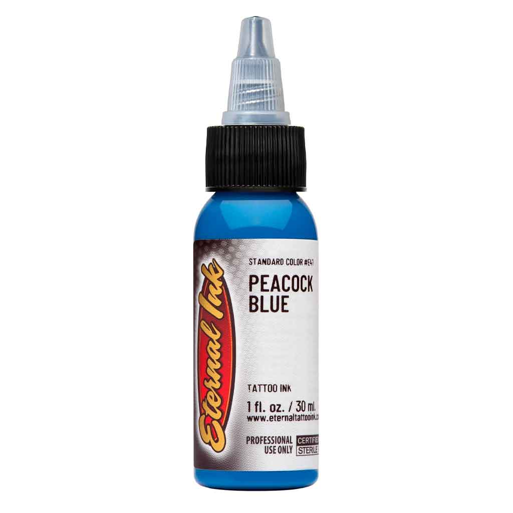 Peacock Blue Eternal Ink - 1 oz Bottle for Calligraphy, Fountain Pens & Art Projects - Vibrant Waterproof Ink